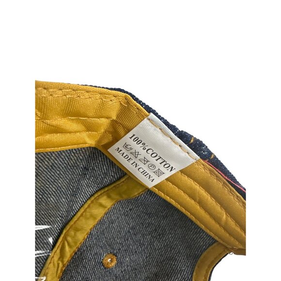 Sparkly Rhinestone USA Denim Baseball Cap By Bijorca - Picture 8 of 9